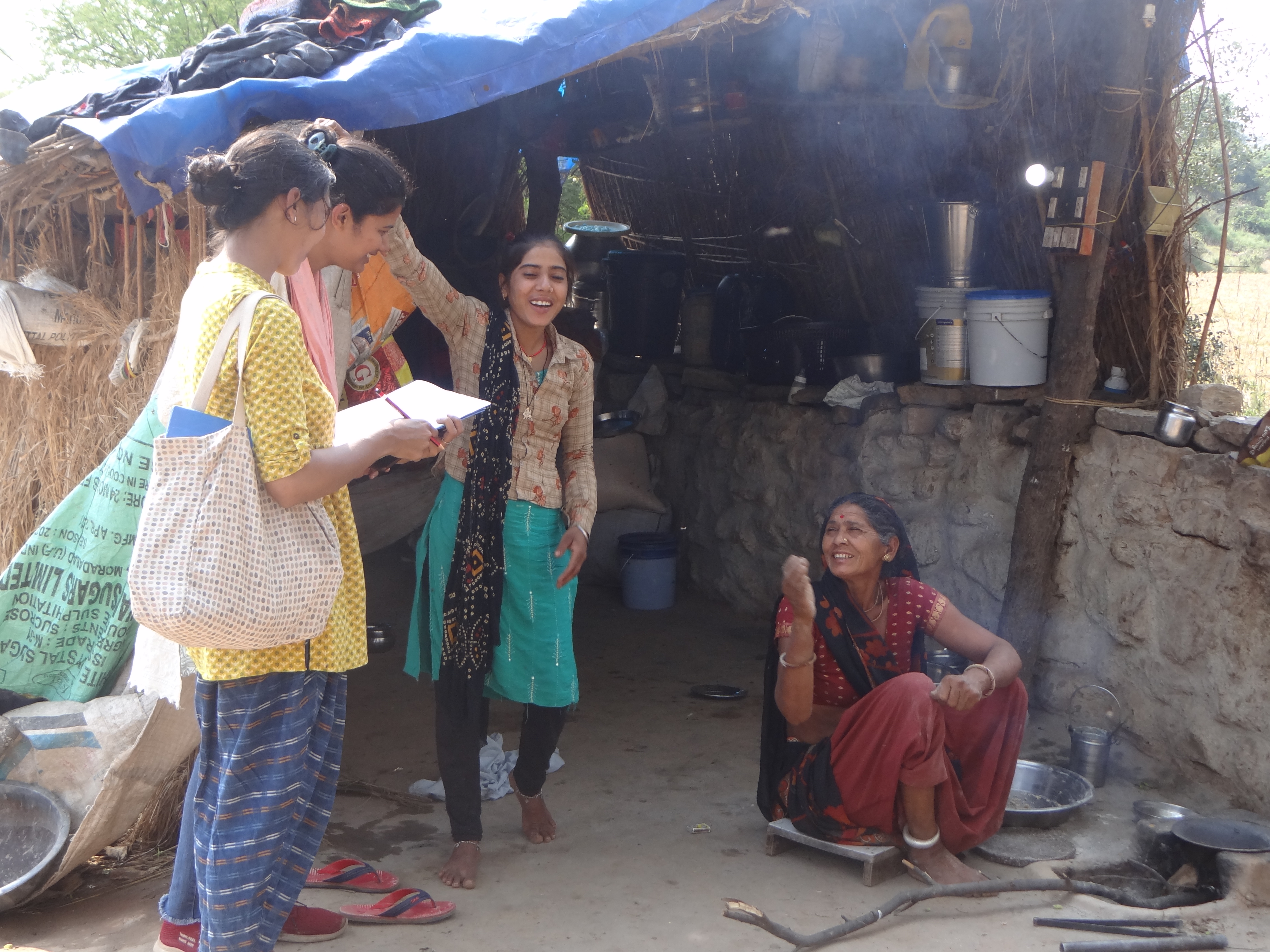 Students conducting field survey 2022-23